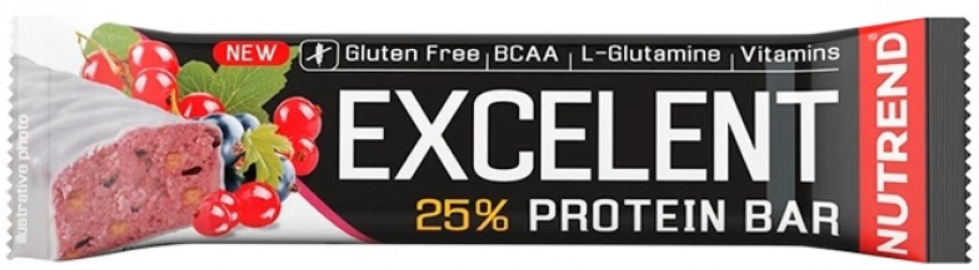 Протеиновый батончик Nutrend Excelent Protein bar 25% Черная смородина клюква 85 г