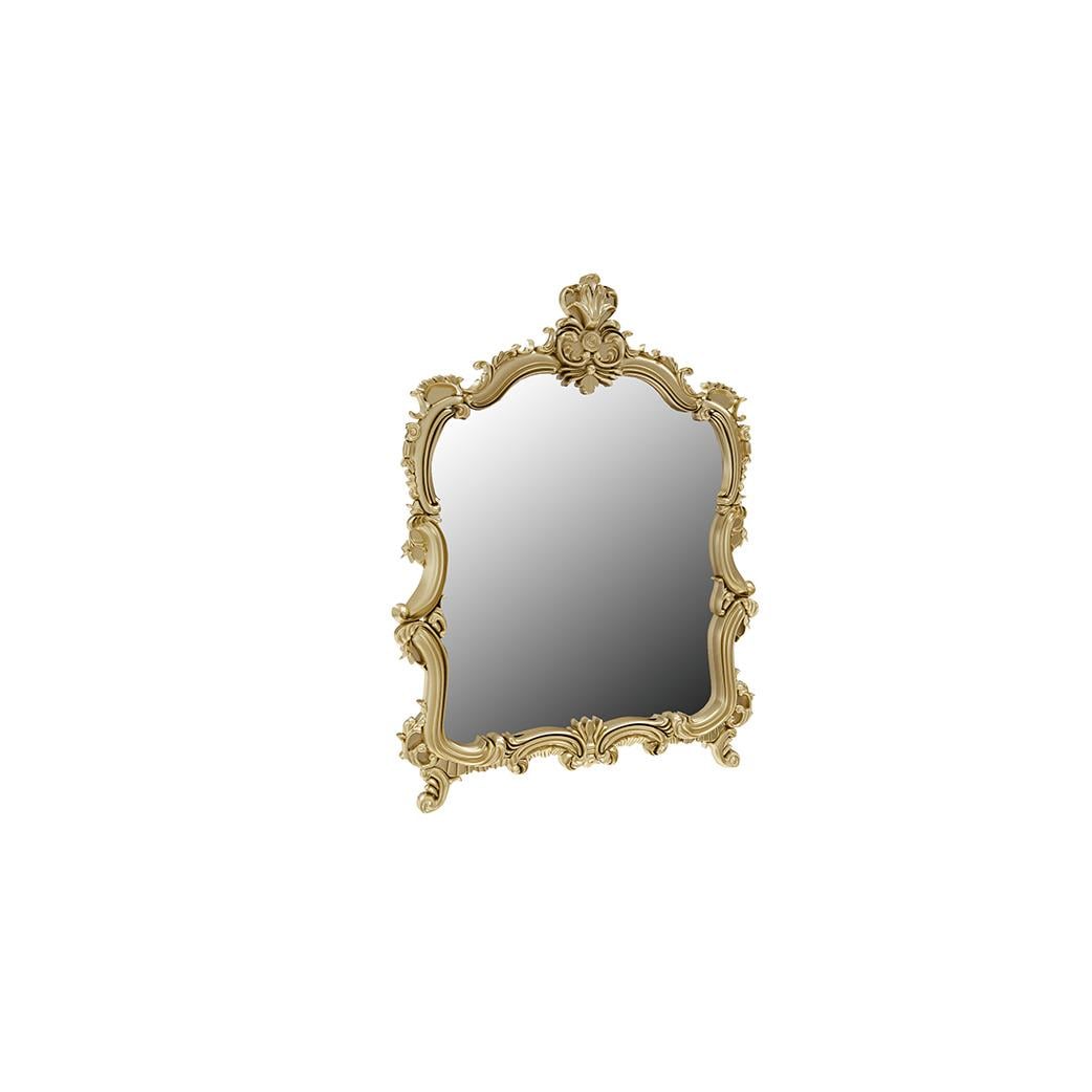 Зеркало MiroMark Дженнифер ламинированная ДСП Черный глянец/Золотой (JF-81-RB)