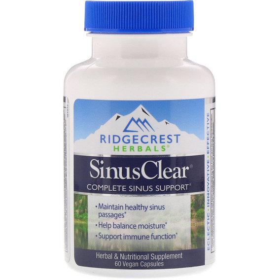 Натуральна добавка для імунітету RidgeCrest Herbals SinusClear 60 Veg Caps (RCH587)