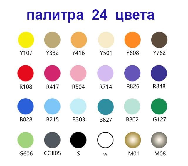 Набор акриловых маркеров STA для рисования на разных поверхностях 24 цвета 2 мм (1560) - фото 2