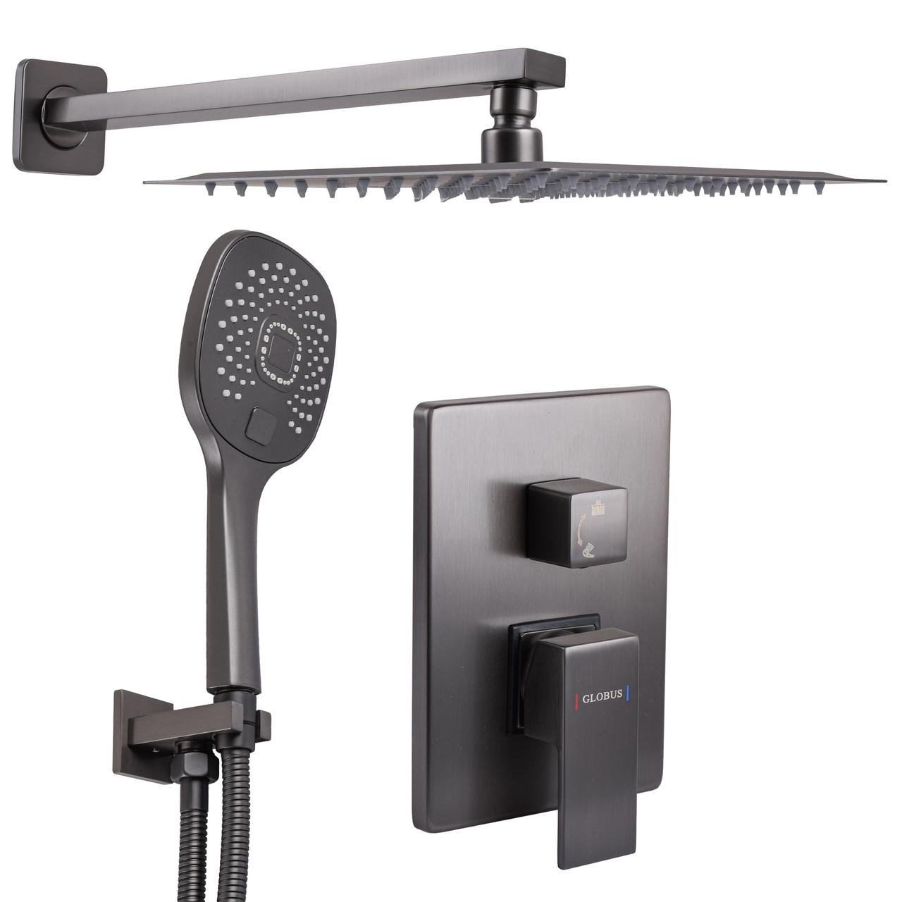 Душевая система Globus Lux SMART GLM-205 скрытого монтажа Графитовый (000028466)