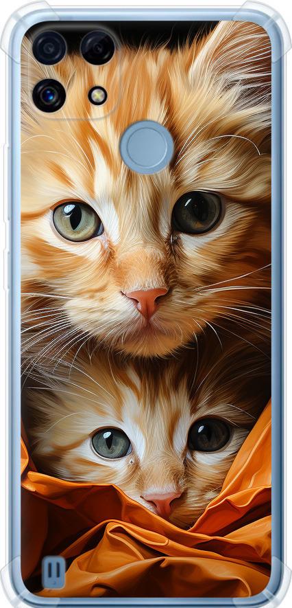 Чехол на Realme C21 Котики 2 (5664sp-2321-42517) Чехол на Realme C21 Котики 2 (5664sp-2321-42517)