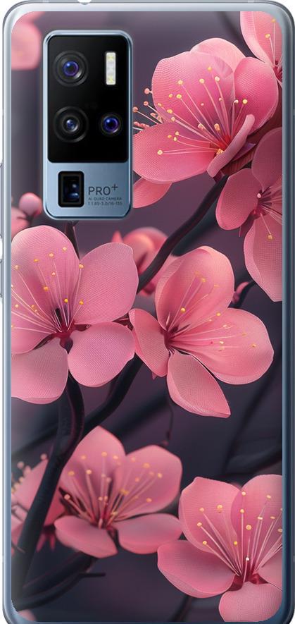 Чехол на Vivo X50 Pro Plus Пурпурная сакура (6075u-2056-42517)