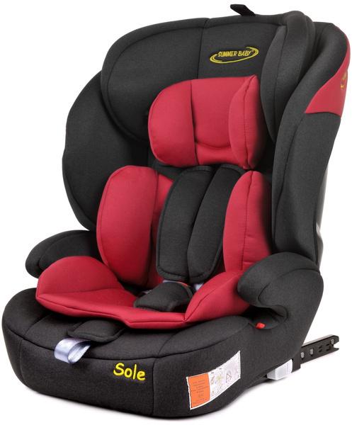 Автокрісло дитяче Summer Baby Sole Isofix 9-36 кг Чорно-червоний