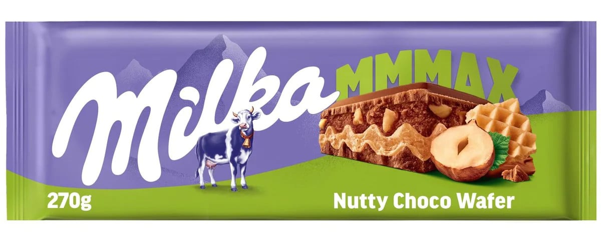 Шоколад молочний Milka Фундук з шоколадною вафелькою 270 г