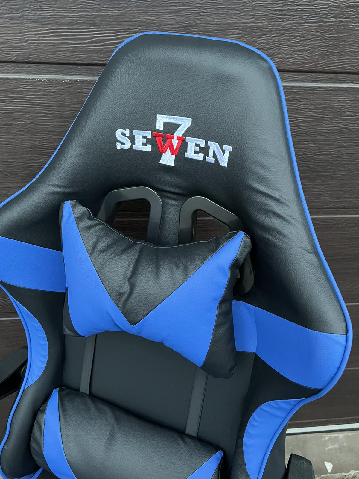 Кресло компьютерное геймерское SEWEN 730 Черный/Синий (9869730) - фото 9 Кресло компьютерное геймерское SEWEN 730 Черный/Синий (9869730) - фото 9