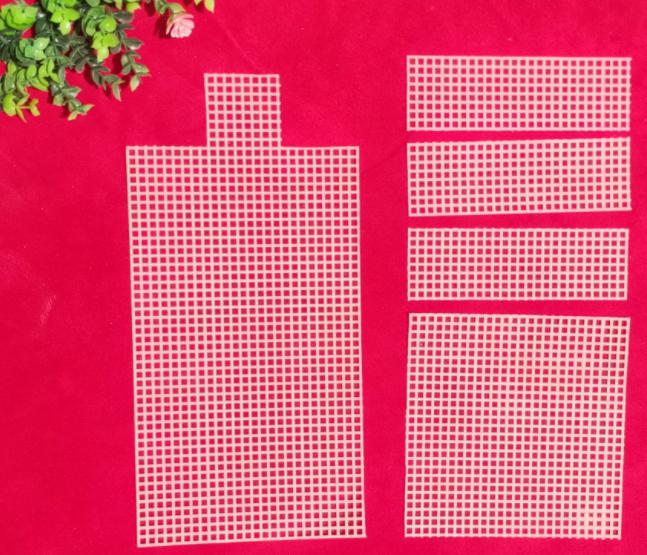 Канва-основа из 5 частей для создания сумки клатча пластиковая (6026) - фото 2