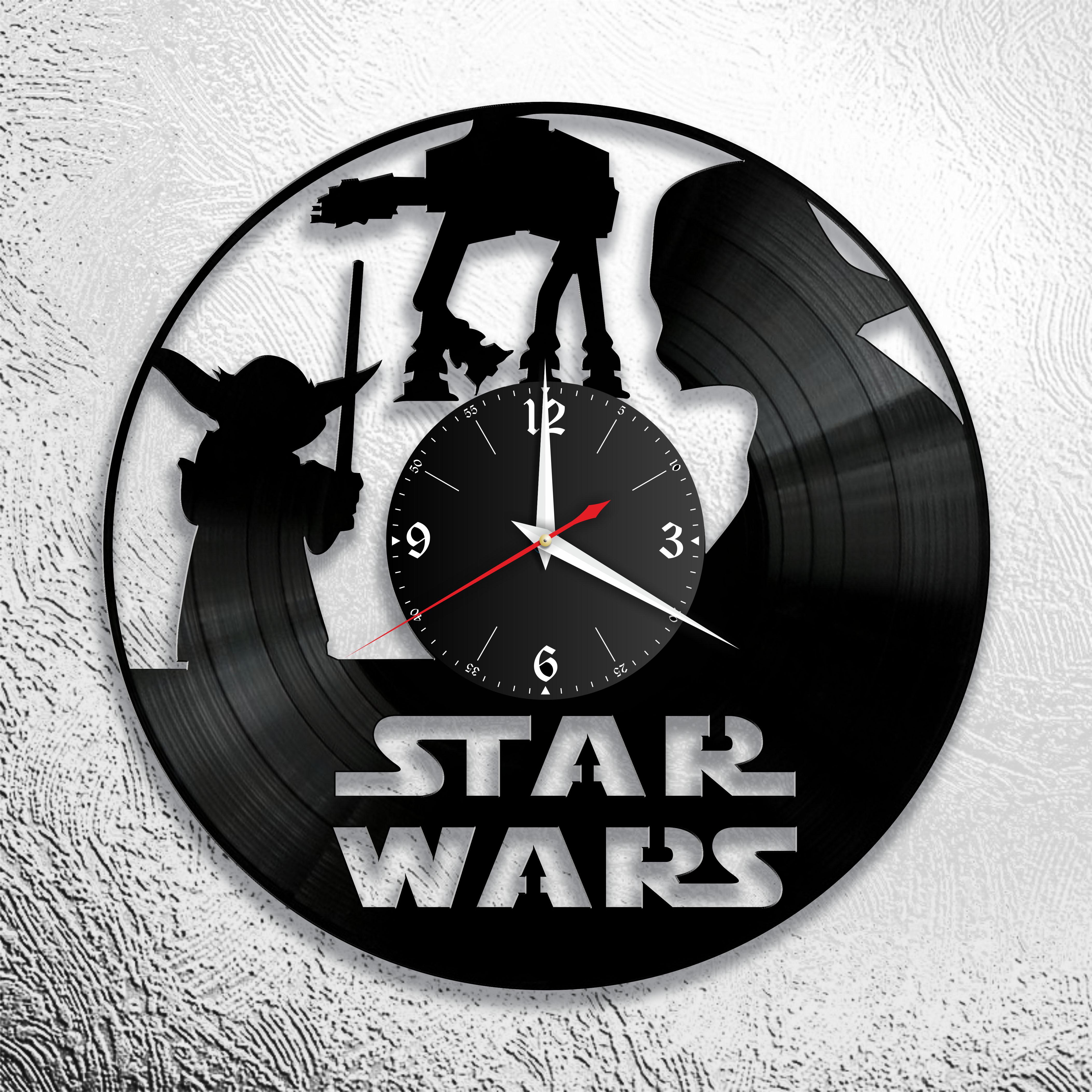 Часы настенные Звездные Войны 3314 из виниловой пластинки