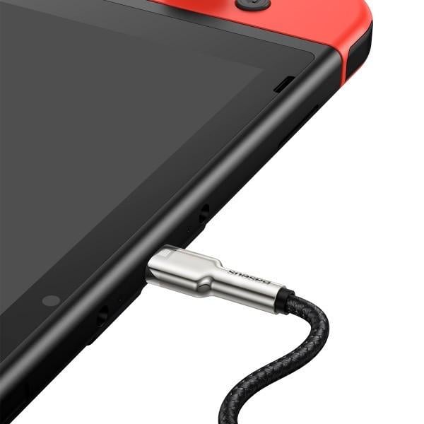 Кабель Baseus Cafule Metal Type-C to Type-C 100W 2 м Black - фото 6 Кабель Baseus Cafule Metal Type-C to Type-C 100W 2 м Black - фото 6