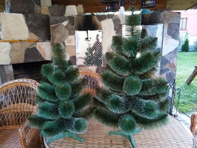 Штучна сосна з ПВХ з підставкою 1 м Темно-Зелений/Білий (NYT15264) - фото 5 Штучна сосна з ПВХ з підставкою 1 м Темно-Зелений/Білий (NYT15264) - фото 5