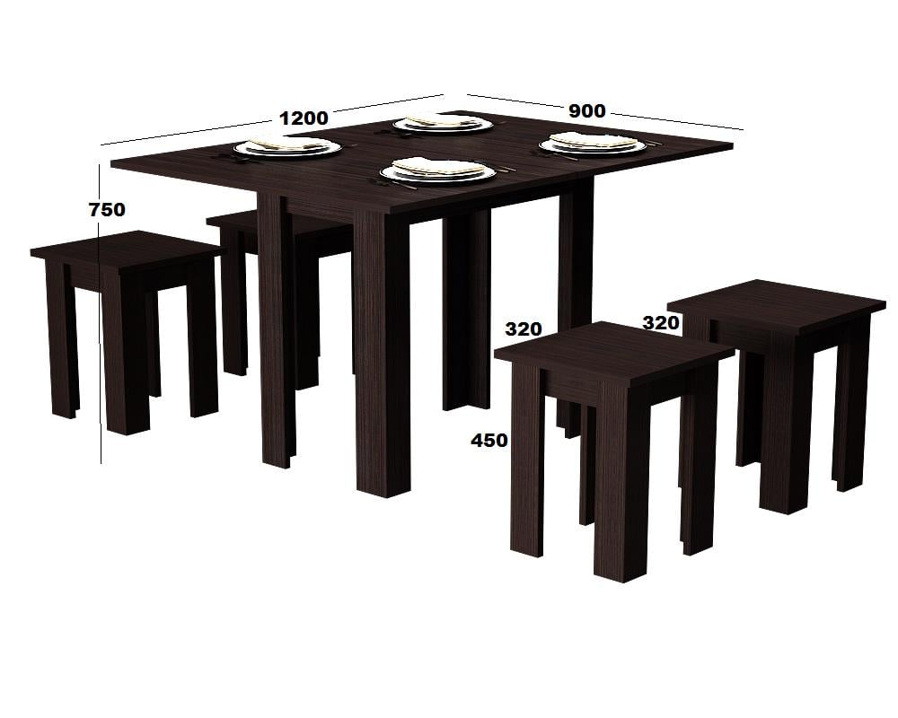 Кухонный комплект Гамма стиль Завтрак 1200x900x750 мм Дуб Венге - фото 4 Кухонный комплект Гамма стиль Завтрак 1200x900x750 мм Дуб Венге - фото 4