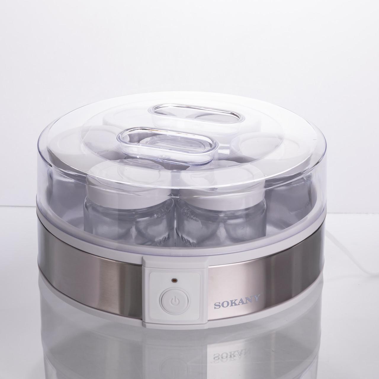 Йогуртница электрическая на 7 баночек по 180 мл 20 Вт (SK-08017)