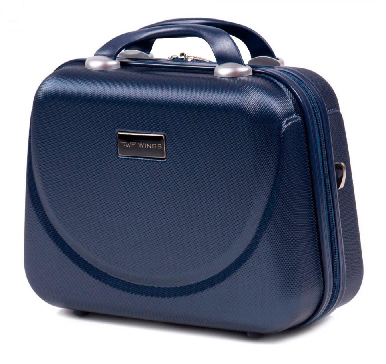Кейс пластиковий Wings 310 темно-синій ручки в колір Wp00275