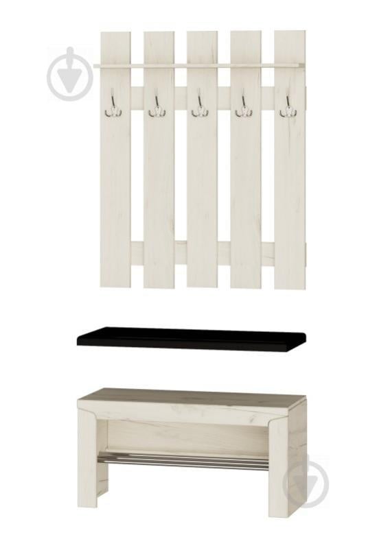 Прихожая Эверест Либерти 1 (модульная) дуб крафт белый  (EVR-2185)