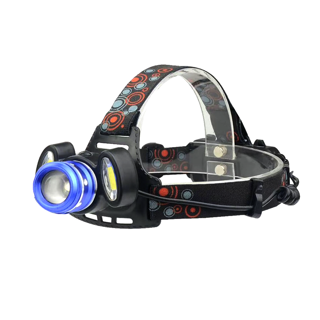 Фонарь налобный HeadlightBL-150-T6+COB microUSB cенсорное включение (t8236)