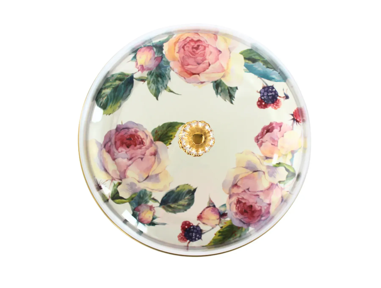 Тортівниця емальована на ніжці 30 см - фото 3