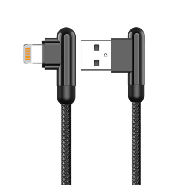 Угловой кабель Kaku KSC-125 USB-Lightning 1.2 м Black (1082968358)