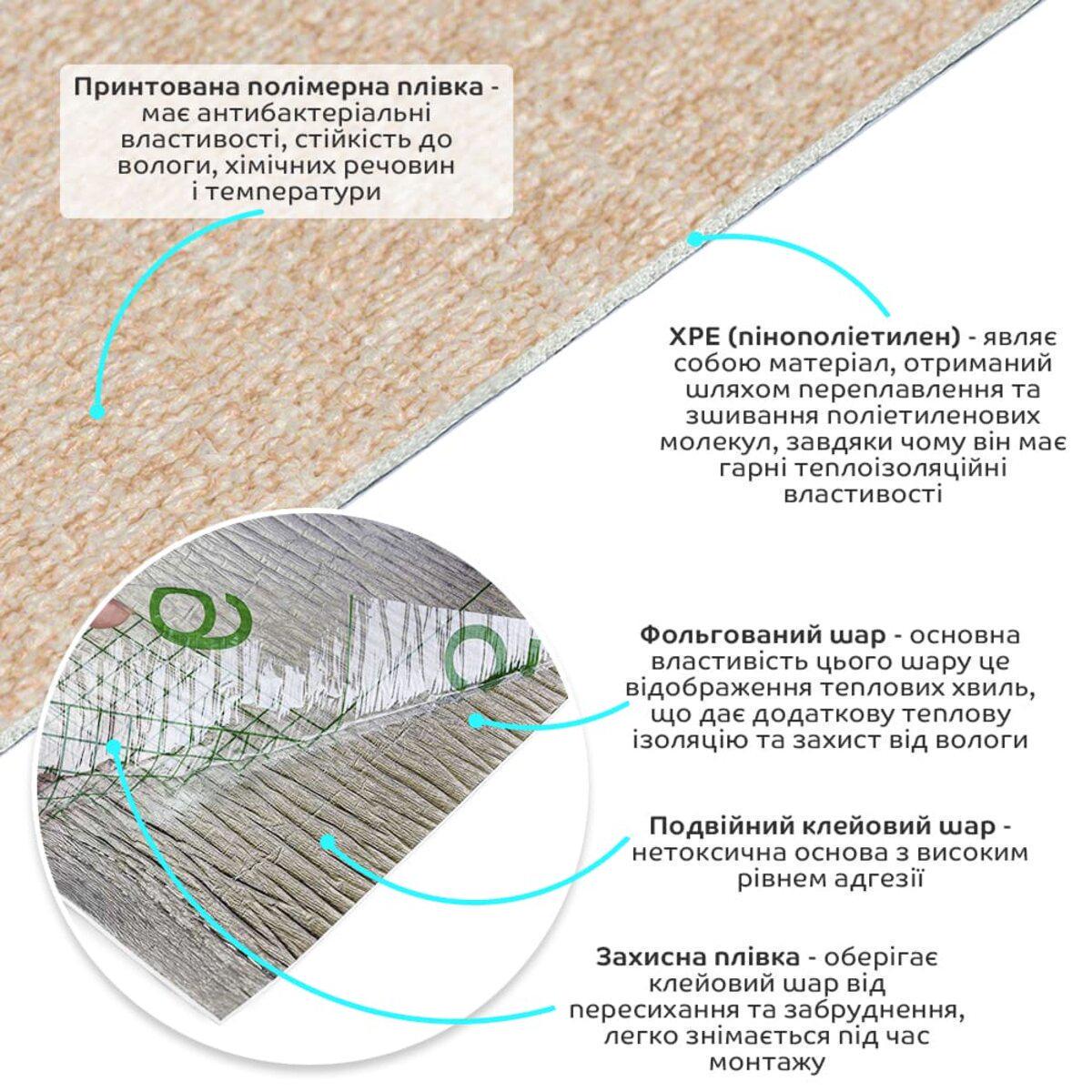 Шпалери на самоклейці меланж YM-02 2800x500x2 мм Бежевий (SW-00002062) - фото 2 Шпалери на самоклейці меланж YM-02 2800x500x2 мм Бежевий (SW-00002062) - фото 2