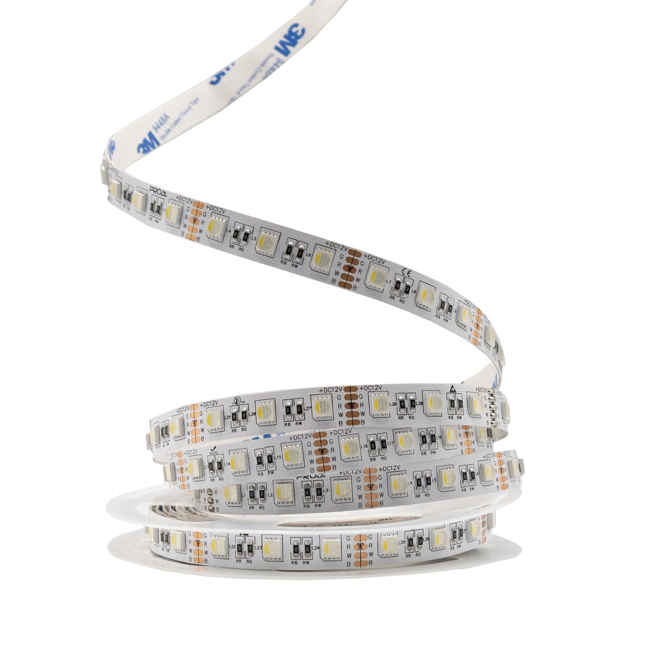 Светодиодная лента Prolum RGB/W 5050/60 IP20 Series-PRO 12V Разноцветный (28522796)