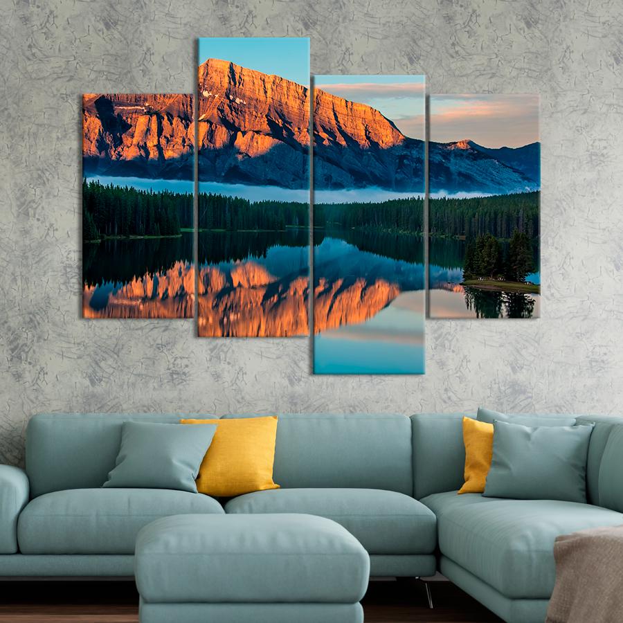 Картина природа Красивое горное озеро Ту Джек 149x106 см (A1103-4)