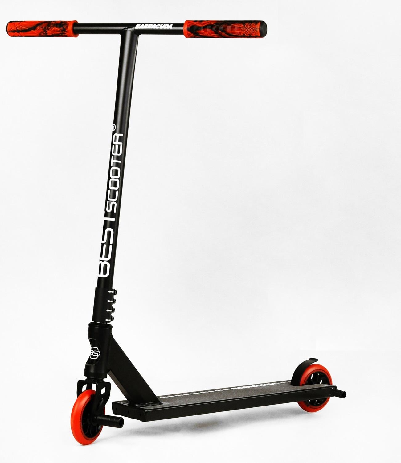 Самокат трюковый Barracuda HIC-система пеги алюминиевый диск и дека Black/Red (112913)