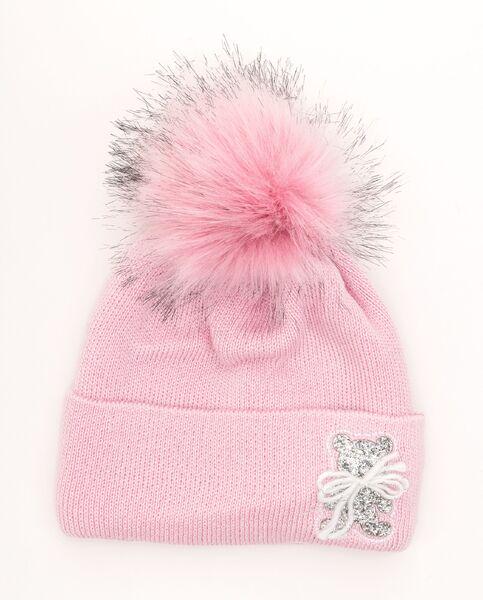 Шапка детская для девочек Соня D828 флис 46-50 см Светло-розовый