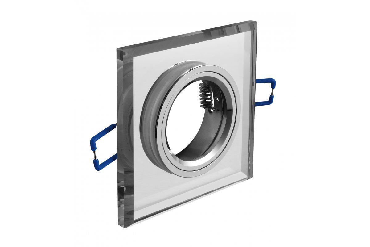 Корпус точечного светильника GTV BRILLANTE IP20 стекло квадратный Белый