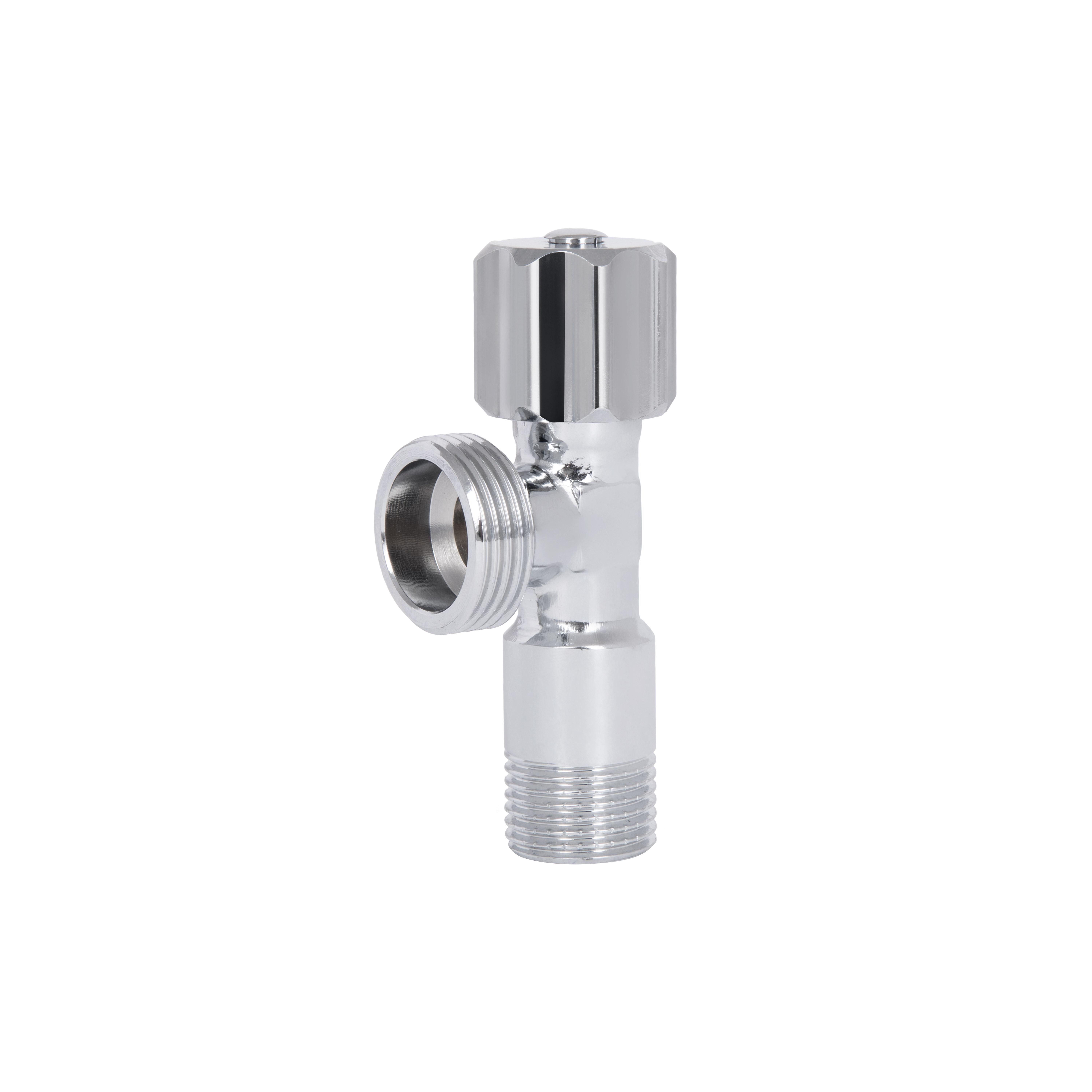 Кран угловой Thermo Alliance Standart 1/2"Зх3/4"С вентильная букса для приборов Хром (SF3441520)