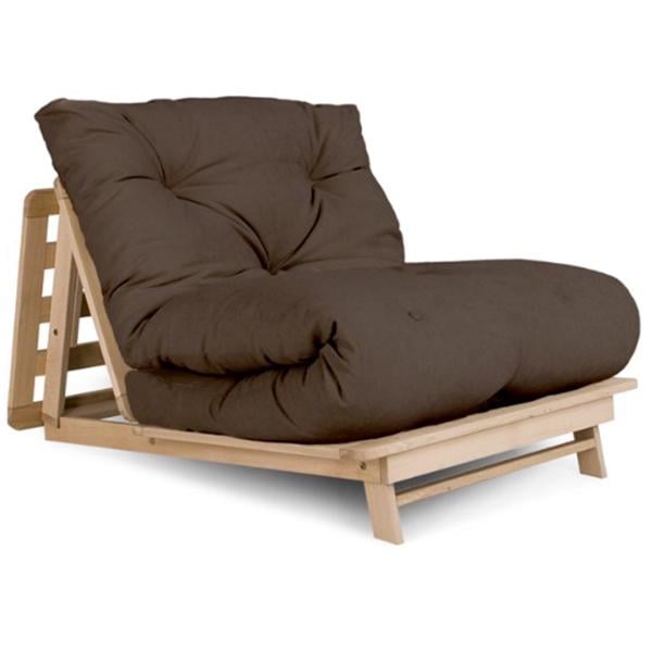 Кресло-футон Woodman Layti-90 раскладное из массива дерева без покрытия Коричневый