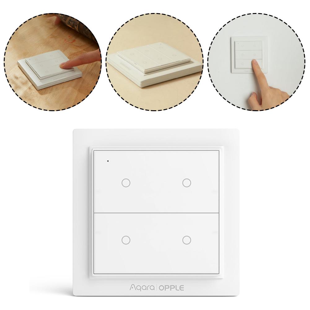 Выключатель Aqara OPPLE Wireless Scene WXCJKG12LM (44328) - фото 3 Выключатель Aqara OPPLE Wireless Scene WXCJKG12LM (44328) - фото 3
