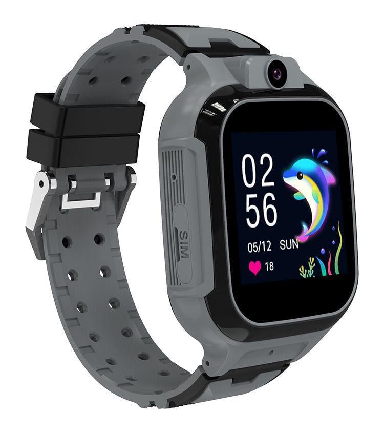 Смарт-часы-телефон Lemfo LT37 4G GPS Wi-Fi с видеозвонком SIM-карта силиконовый ремешок Black (18756)