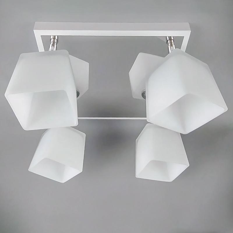 Люстра потолочная Light House NM-14971/4 CR+WT+WTCT на 4 лампы Белый