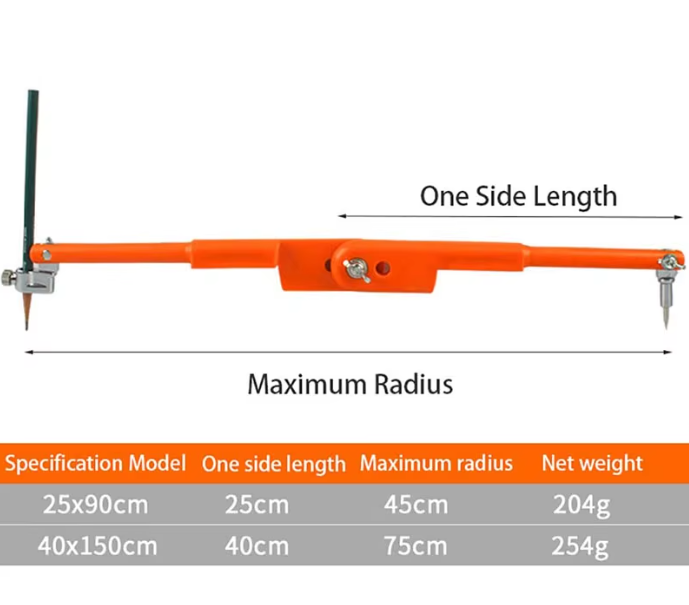 Циркуль розмічальний креслярський металевий 90/150 см (1005005860071395) - фото 7 Циркуль розмічальний креслярський металевий 90/150 см (1005005860071395) - фото 7