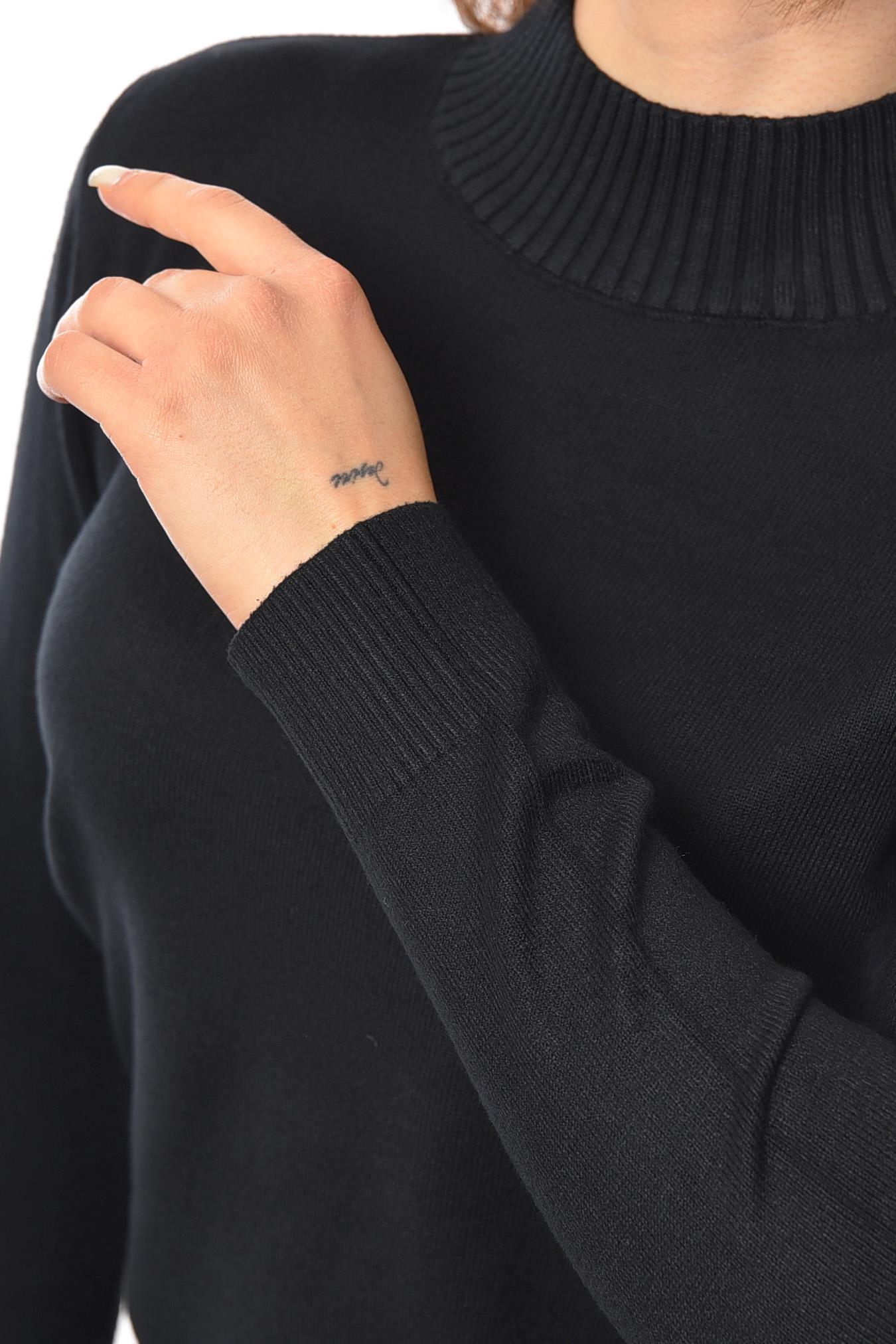 Светр жіночий подовжений L Чорний (192116) - фото 4 Светр жіночий подовжений L Чорний (192116) - фото 4