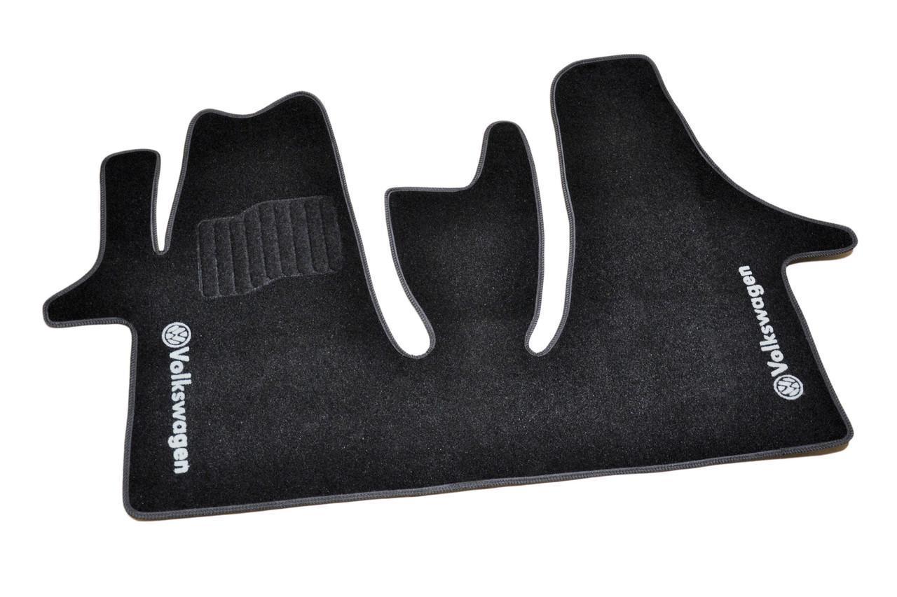 Коврики автомобильные ворсовые AVTO-Gumm для Volkswagen T5 2004- 1+2 Черный (1398313046)