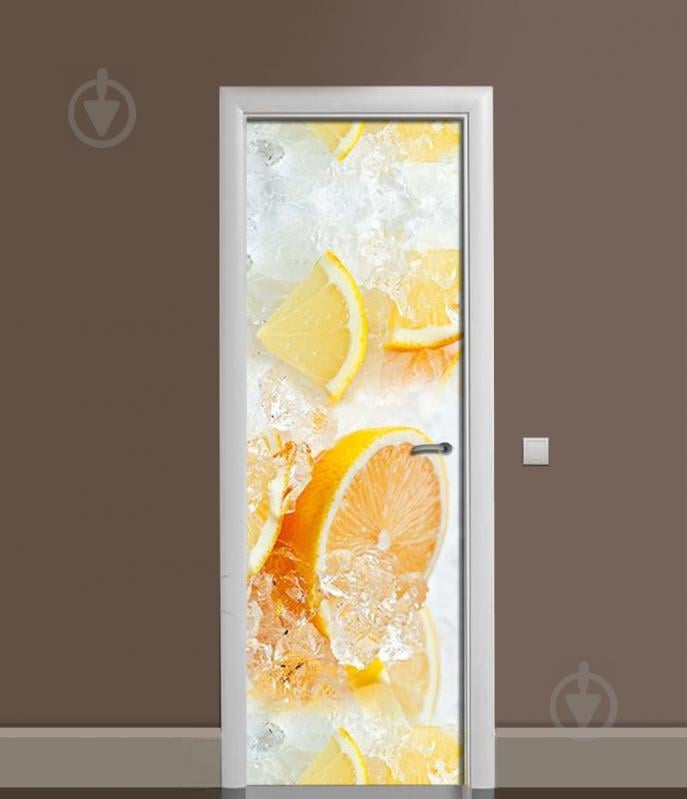 Наклейка на двері Zatarga "Апельсини у льоду" 650х2000 мм Наклейка на двері Zatarga "Апельсини у льоду" 650х2000 мм