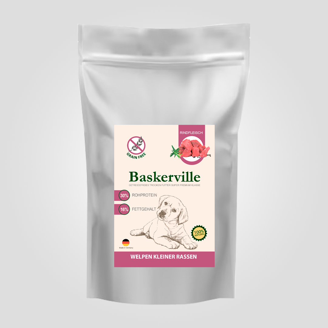 Корм сухий для цуценят дрібних порід Baskerville Grain Free Puppy Small Breed з яловичиною 1 кг (25983812) Корм сухий для цуценят дрібних порід Baskerville Grain Free Puppy Small Breed з яловичиною 1 кг (25983812)