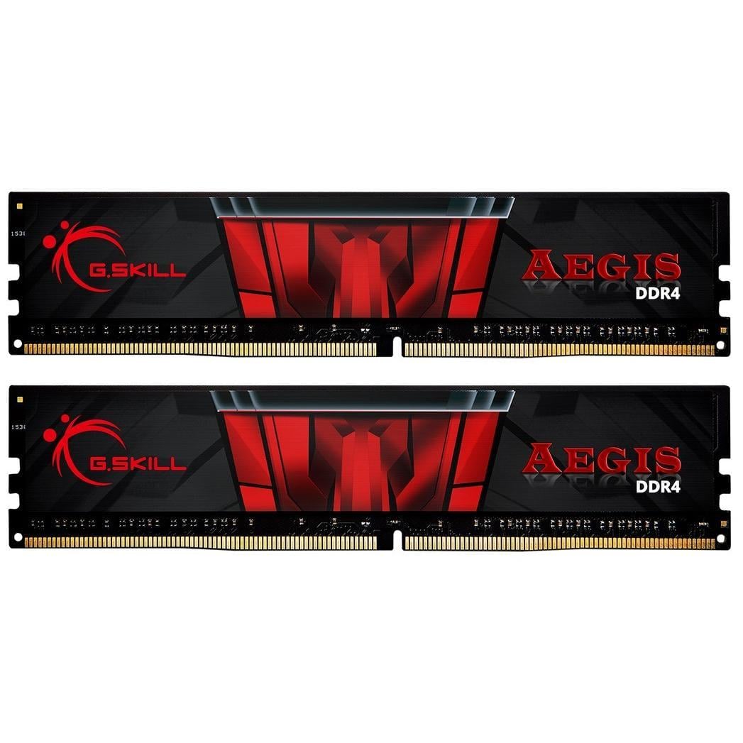 Модули памяти G.Skill Aegis DDR4 2666 МГц CL19 2x8 ГБ Черно-красный (30471932)