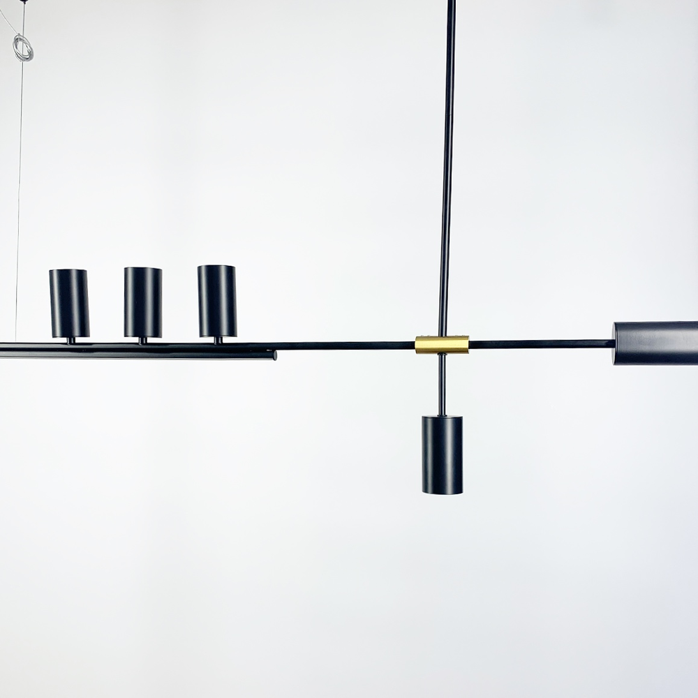 Люстра видовжена Attic із 5 чорними спотами Чорний (MBJ 3-1200 BK) - фото 2 Люстра видовжена Attic із 5 чорними спотами Чорний (MBJ 3-1200 BK) - фото 2