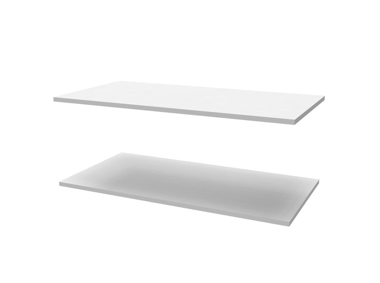 Комплект полиць для шафи-купе Doros L-Caiser 87,6 х55х1,6 см 2 шт. Білий (DRS-011280) Комплект полиць для шафи-купе Doros L-Caiser 87,6 х55х1,6 см 2 шт. Білий (DRS-011280)