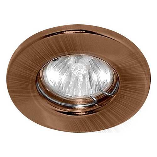 Точечный светильник врезной Feron DL10 MR16 GU5.3 50W круг Античная медь (03995)