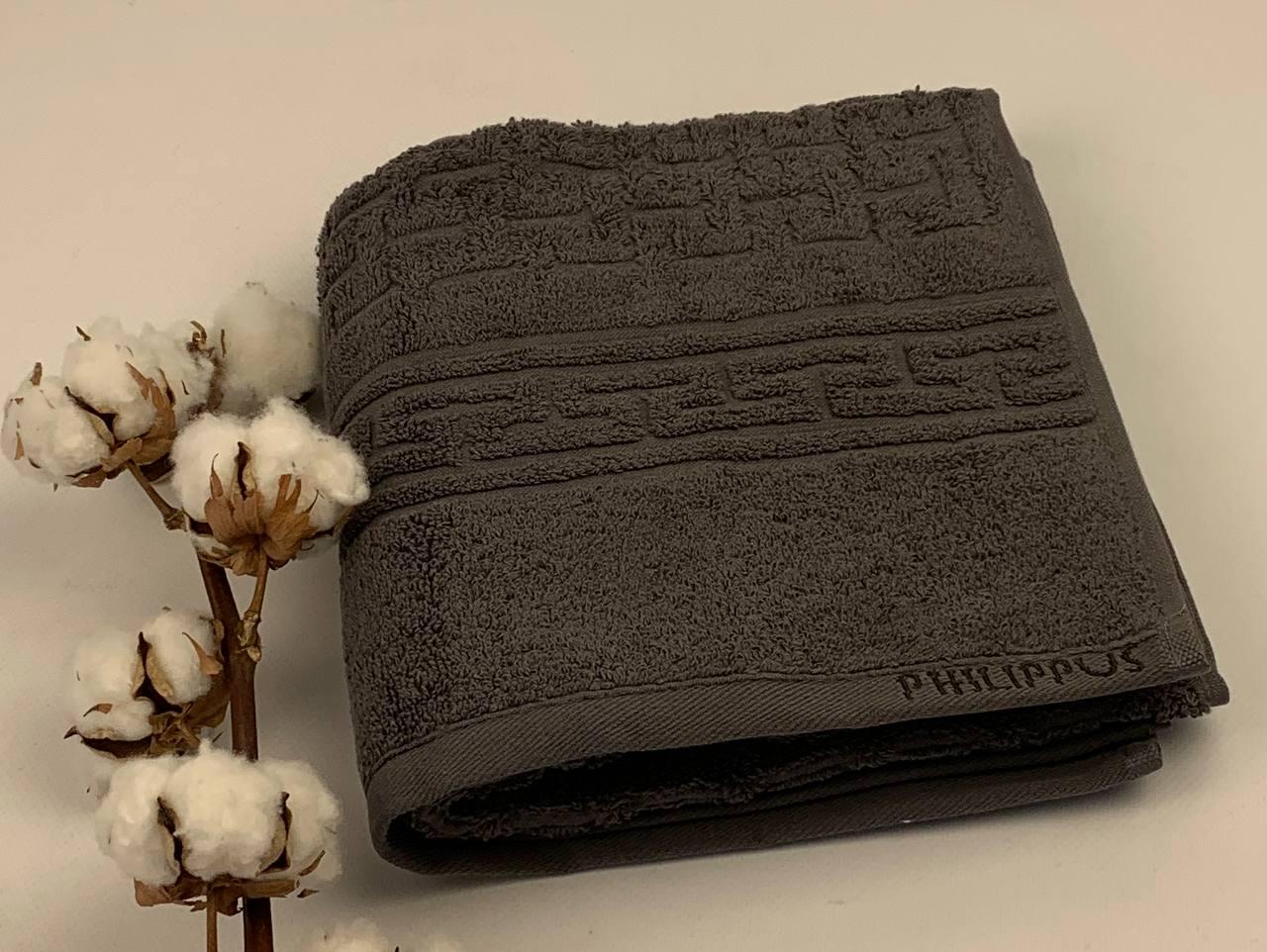 Рушник Philippus Delux Cotton Bali 50x90 см Антрацитовий (CN34692)
