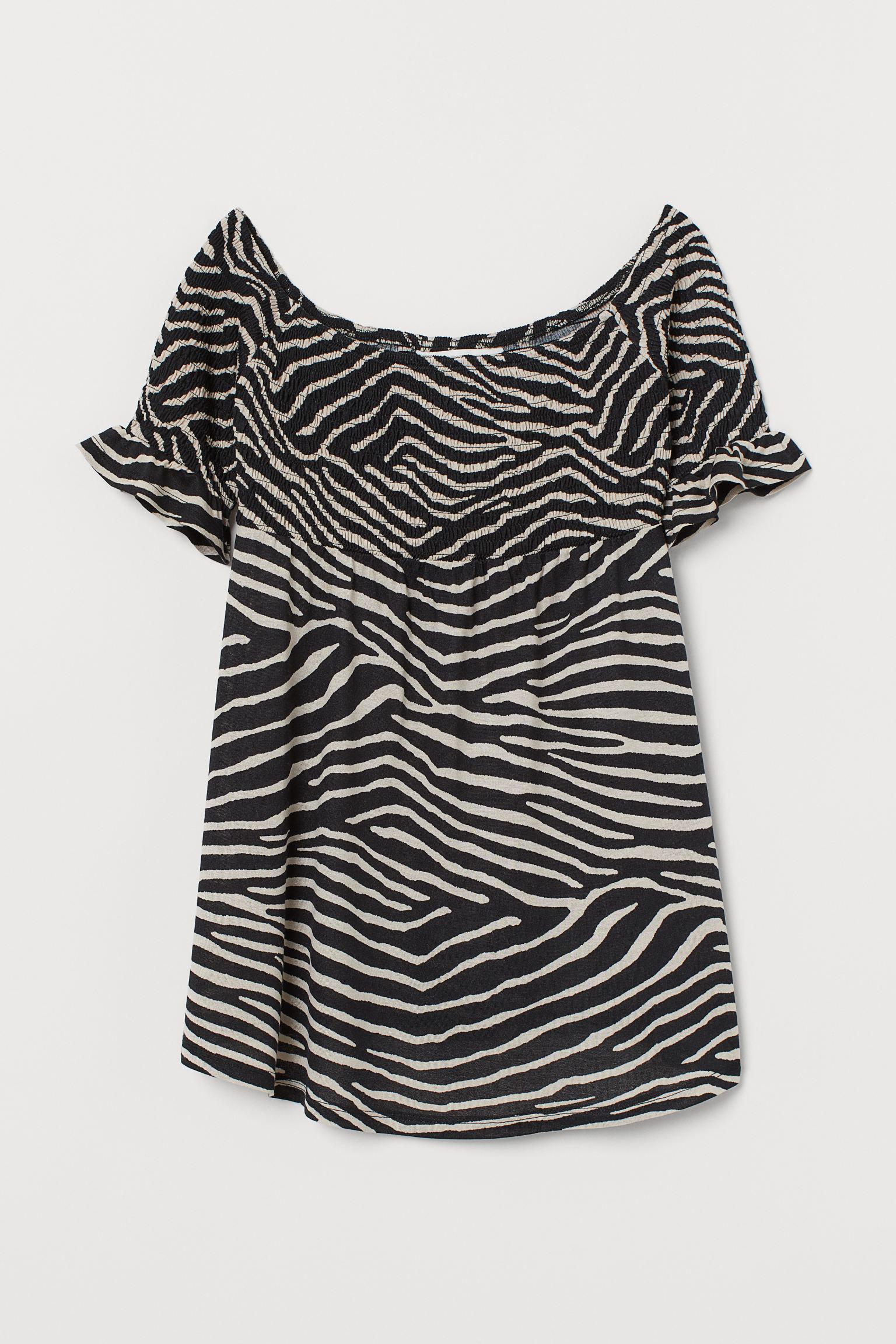 Футболка для беременных H&M M Черно-бежевый (17037749230)