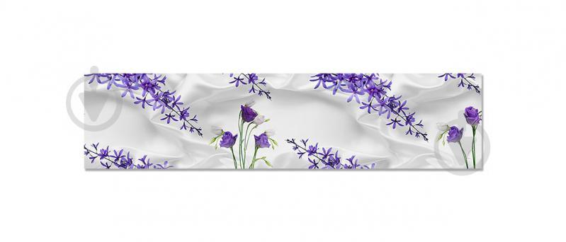 Наклейка виниловая кухонный фартук  Zatarga  "Шелк и Цветы"  600х2500 мм (Z181312)