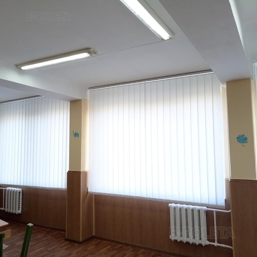 Жалюзи тканевые вертикальные E-ROLETA Лайн 8001 210х190 см Белый (Lain8001-210-190) - фото 2