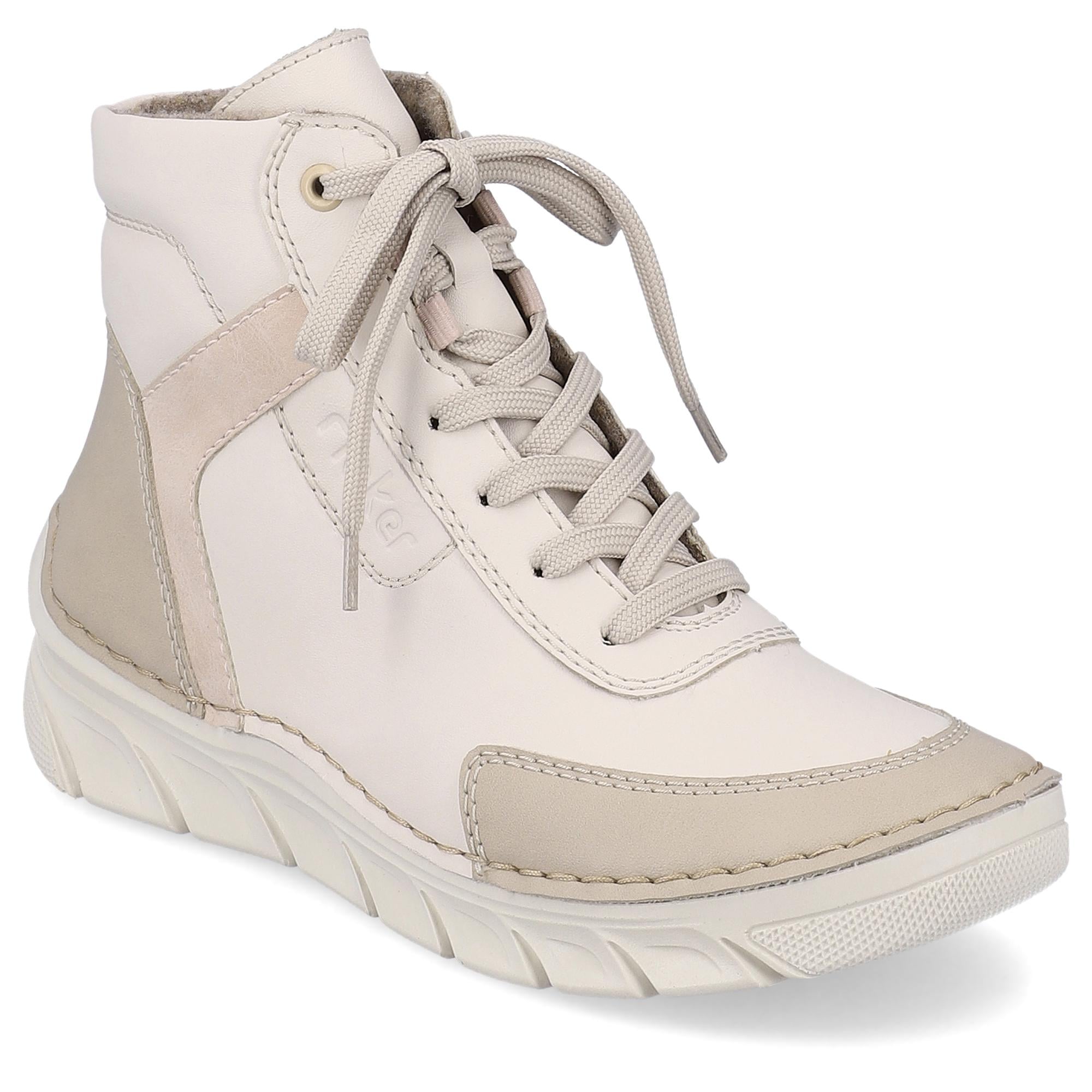 Ботинки женские повседневные осенние Rieker р. 39 Светло-бежевый (056375-39)