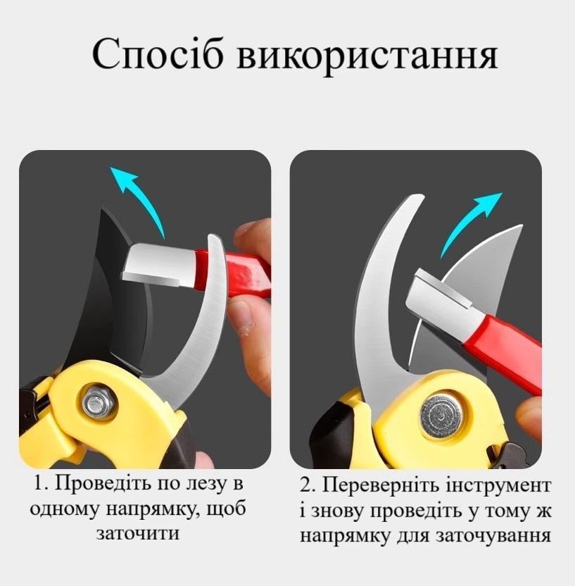 Точилка для ножиць/ножів/секаторів і сокира зі зносостійким каменем (R9561) - фото 8