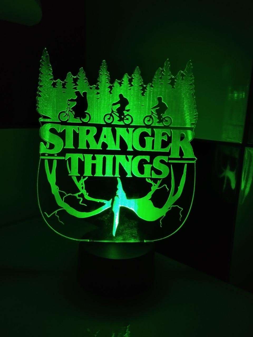 3d-ночник Stranger Things несколько подсветок/батарейка/сеть 220V (2896745711)