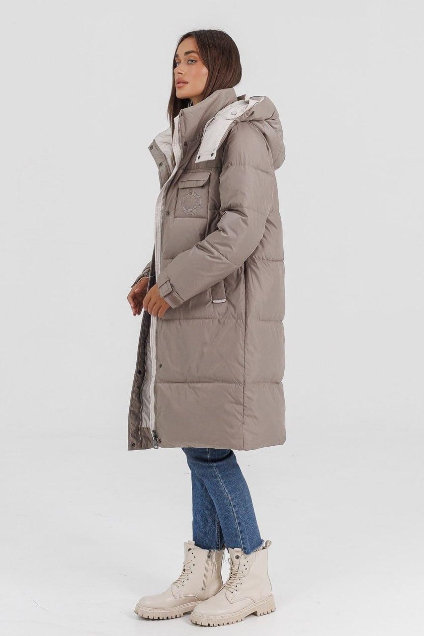 Куртка-пуховик жіноча з ведмедиком р. 52 Бежевий (LD-716d/52) - фото 6 Куртка-пуховик жіноча з ведмедиком р. 52 Бежевий (LD-716d/52) - фото 6