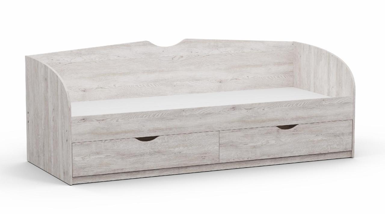 Ліжко односпальне Kontinent L-6 із шухлядами 80х200 см Самоа Димчастий (86201747) - фото 1 Ліжко односпальне Kontinent L-6 із шухлядами 80х200 см Самоа Димчастий (86201747) - фото 1